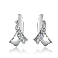 wholesale 925 Sterling Silver Earrings, 925 Pure Silver High-End Light Luxury European and American Women's Silver Stud Earrings, Popular Wholesale Earrings-Platinum 925 silver