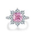 wholesale S925 silver ice-cut ring for women, radiant-cut pink diamond gemstone ring for cross-border wholesale in Europe and America-0-39