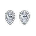 wholesale Sterling SilverJewelry New 5*8mm Imported High Carbon Diamond Pear Drop Zircon Ear Studs Cross-border Ins-0-4