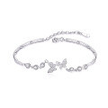 wholesale S925 Sterling Silver Original Starry Dream Butterfly Bracelet for Women, Korean Version Ins Style, Versatile and Dreamy Butterfly Luxury Accessory-0-4