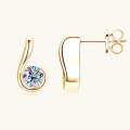 Sterling Silver Square Moissanite Stud Earrings for Women-0-32