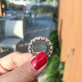 S925 Sterling Silver Women's Eternal Ring, High-End Fashion Gift with Ultra Sparkle-0-0
