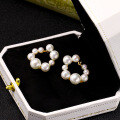 wholesale 925 Silver New Trendy Japanese Style Elegant French Internet-Famous Vintage Earrings High-End Sense Pearl Allergy-Friendly-0-3