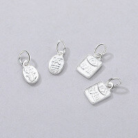 wholesale S925 Sterling Silver Cloud Tide Pavilion Good Fortune Pendant Charm DIY Bracelet Necklace String Accessory-YP220MA: Approximately 0.55 grams. Quantity above 100 will be charged based on the weight of the silver.