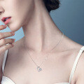 S925 Sterling Silver Moissanite Heart Pendant Necklace, Women's Fashion Luxury Accessory, Clearance Sale with Free Shipping-0-1
