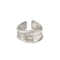 wholesale S925 sterling silver 441 Korean-style wide band silver ring, ins for women-0-4