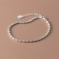 wholesale S925 Sterling Silver Small Fresh Beaded Ballpoint Bracelet with Minimalist Design and Unique Olive Grain Chain S7265-0-2
