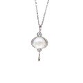 wholesale Sterling Silver Korean Style Fashion Freshwater Pearl Necklace for Women, Versatile Niche Design, Gift for Girlfriend, Light Luxury Elegant Collarbone Chain-0-4