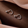wholesale 925 Sterling Silver Bean Stud Earrings For Women-0-1