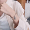 wholesale S925 Sterling Silver Multi-Element Accessories Cartoon Bear Bracelet Cute Minimalist Niche Versatile Women's Hand Jewelry-0-2