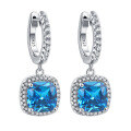 wholesale S925 Sterling Silver Inlaid Zircon Earrings, Stud Earrings, European and American Best-Sellers, Fashion Simulated Diamond Hoop Earrings for Women-0-7