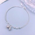 wholesale S925 Sterling Silver Maker's Fashion Happy Lily of the Valley Bell Pendant Minimalist Silver Bracelet Simple Niche Design Advanced Bracelet-0-0
