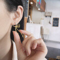 wholesale S925 Silver Korean Style Bow Clasp Minimalist Ins Small Design Earring Ear Clip-0-3