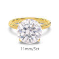 wholesale S925 Sterling Silver Moissanite Cross-Border Wholesale Four-Prong Ring Minimalist Light Luxury Fashion High-End Ring-0-13