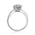 wholesale S925 Sterling Silver Four-Prong Moissanite Ring for Women, Cross-Border E-Commerce New Product, Factory Dropshipping-0-4