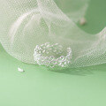 wholesale S925 Sterling Silver Fresh and Sweet Ins Style Niche Design Exquisite Hollow Flower Ring R02468-0-1