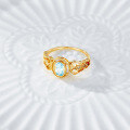 wholesale S925 silver gold-plated, Dunli features natural blue topaz with a design, offering a sense of-0-2