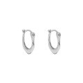 wholesale S925 sterling silver Korean version ins design minimalist and versatile irregular U-shaped textured earrings for women-0-7