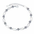 S925 Sterling Silver 3-Carat Moissanite Unisex Bracelet-0-3