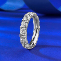 wholesale S925 Silver Full Diamond Paved 40mm Round Row Ring, European and American Cross-Border Hot Seller-R1210 Platinum Ring No. 8