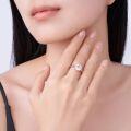 925 Silver Four-Prong Alien Moissanite Ring-0-1