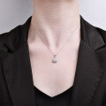 Metal Pendant Necklace for Women, Moissanite-Inspired, Full Diamond Choker, Fashion Versatile Wholesale-0-2