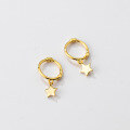 wholesale Metal S925 star ear clasp sweet short star earrings fashionable mini star earrings E8536-0-0