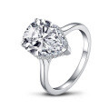 S925 Silver Clearance Pigeon Egg CZ Drop Fashion Ring with Free Shipping-0-2