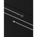wholesale 925 Sterling Silver Beaded Necklace for Adults and Kids, Unisex Buddhist Bead Necklace, Sweater Chain, Collarbone Chain, Minimalist and Versatile-0-2