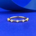 wholesale S925 Gold-Plated Silver MinimalistIns Style Light Luxury Stackable Ring Band-0-2