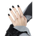 wholesale S925 Sterling Silver Minimalist Small Niche Ins Stackable Thin Ring for Women-0-3