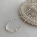 wholesale 990 Sterling Silver Natural Pearl Pendant Necklace For Women-0-3