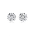 wholesale S925 Sterling Silver Light Luxury Pure Desire Style Zirconia Resin Drop French Elegance Super Sparkly Round High-End Sense Earrings Hoops for Women-0-7