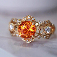 wholesale S925 Sterling Silver Red Elk Full Body European and American French Retro Style Daily Wearable Ring for Women, Minimalist Design Ring-BZ0051-Gold US size 7