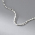wholesale S925 Silver Fresh Sweet Ins Style Niche Design Exquisite Minimalist Double-Layer Beaded Ankle Chain S7890-0-3