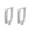 wholesale S925 Sterling Silver Square Irregular Ear Clasps, Fashionable Commute, Minimalist and Versatile Style, Niche Design Sense Ear Clasps-0-4