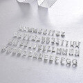 wholesale S925 Sterling Silver 26 Alphabet Letter Diamond Stud Earrings, Minimalist Korean Japanese Style Small Niche Dangle Earrings for Women-0-0