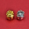 wholesale Metal material pure silver dragon zodiac bell birth year pendant DIY bracelet red cord accessory keychain charm-0-0