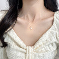 wholesale 925 Sterling Silver Sweet and Lovely Shell-Pearl Star Necklace, Design Pendant Necklace for Women Y01187-0-1