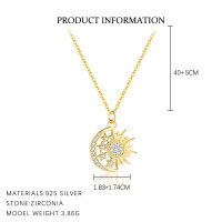 wholesale S925 Sterling Silver-A4014-Gold 925 Silver