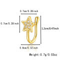 wholesale 925 Sterling Silver Star Nose Clip Cross-Border Hot Item Light Luxury High-End Sense Versatile INS Ear Clips Jewelry-0-27