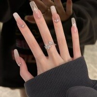 wholesale 925 Sterling Silver Minimalist Romantic Exquisite Gentle Micro-Inlaid Zircon Butterfly Ring for Women, Plain Band Stackable Open Adjustable Ring-Bow Ring Silver Adjustable Opening