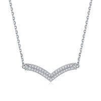 wholesale 925 Sterling Silver Three-Piece Jewelry Set with Single Row Diamond Zircon L Letter Stud Earrings, Heart-Shaped Love Ring, and Wheat Chain Necklace-Necklace TLXL105>925 silver