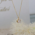 wholesale S925 Silver Geometric Lavender Amethyst Necklace, Petite and Fresh Sweet Style-0-2