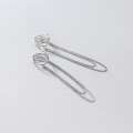 wholesale S925 Sterling Silver Korean Style Fashion Three-Layer Chain Ear Clip for Women, Minimalist and Personalized Line Earrings G8044-0-1