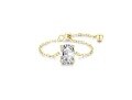 wholesale S925 Sterling Silver Light Luxury Set with Simulated Diamond Zircon Ring for Women, Open Adjustable Chain Ring,Ins Style Silver Jewelry-0-14