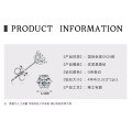 S925 Sterling Silver D-Color Moissanite Floral Six-Prong Stud Earrings-0-7