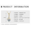 S925 Sterling Silver D Color Moissanite Teardrop Pendant Necklace-0-21