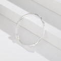 wholesale 999 Sterling Silver Starlight Bracelet for Women, Pure Silver with a Rippling Sparkle, Small Batch Design Bangle-0-3
