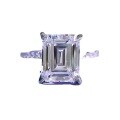 wholesale 925 Sterling Silver Jewelry Rectangular Pagoda Train Flat 8*10 High Carbon Diamond 6 Carat Luxurious Cluster Setting European and American Diamond Ring-0-4